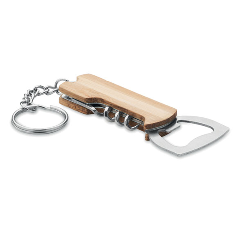 Porte-clés 3-en-1 en bambou - image 2